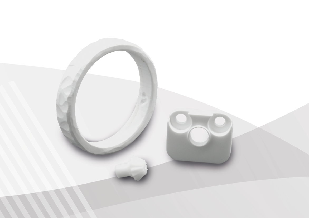 Bauteile aus Alumina-toughened zirconia (ATZ) Bauteile aus Alumina-toughened zirconia (ATZ)
