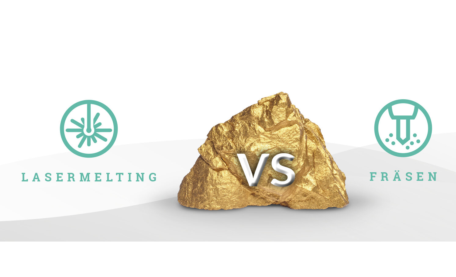 Gold fräsen vs. Gold lasern Gold fräsen vs. Gold lasern
